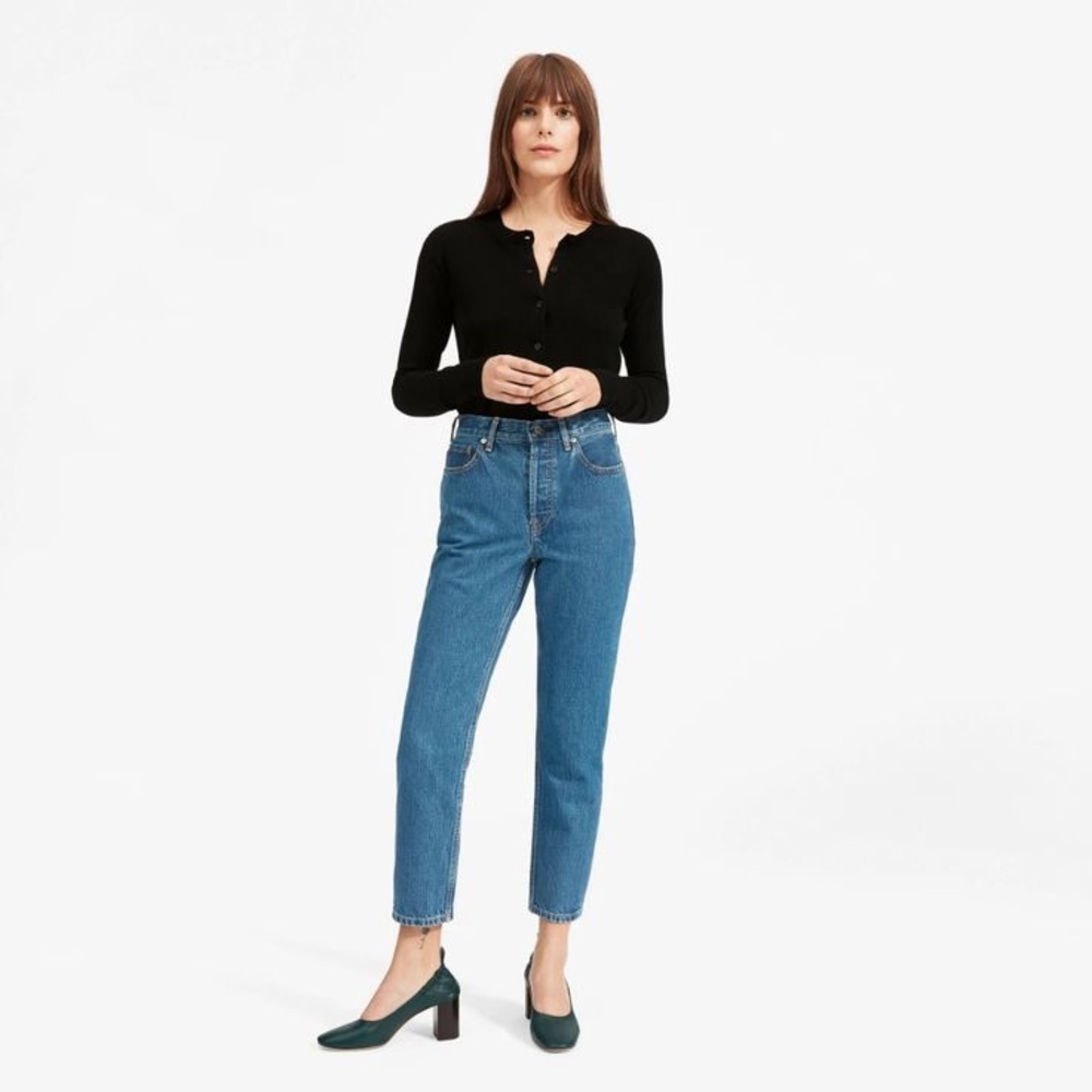 Everlane High Rise Cheeky straight Jean